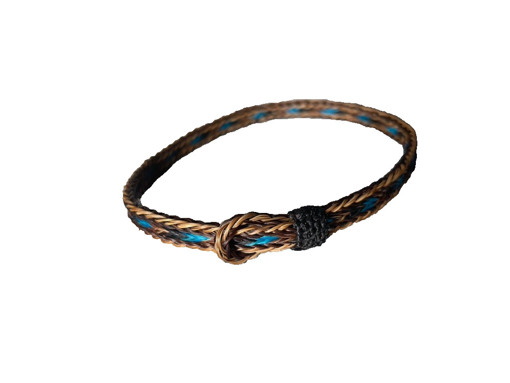 Western Boot Jewelry 3/8 in Horsehair Cowboy Adjustable fit Black Brown Turquois