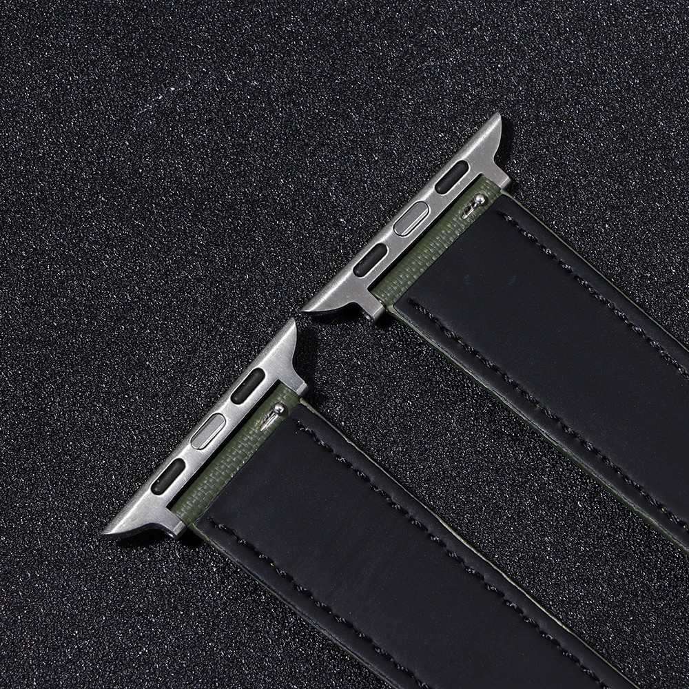 Leather Nylon Watch Band For Apple Watch Loop iWatch Series 4/3/2 38/42/40/44mm