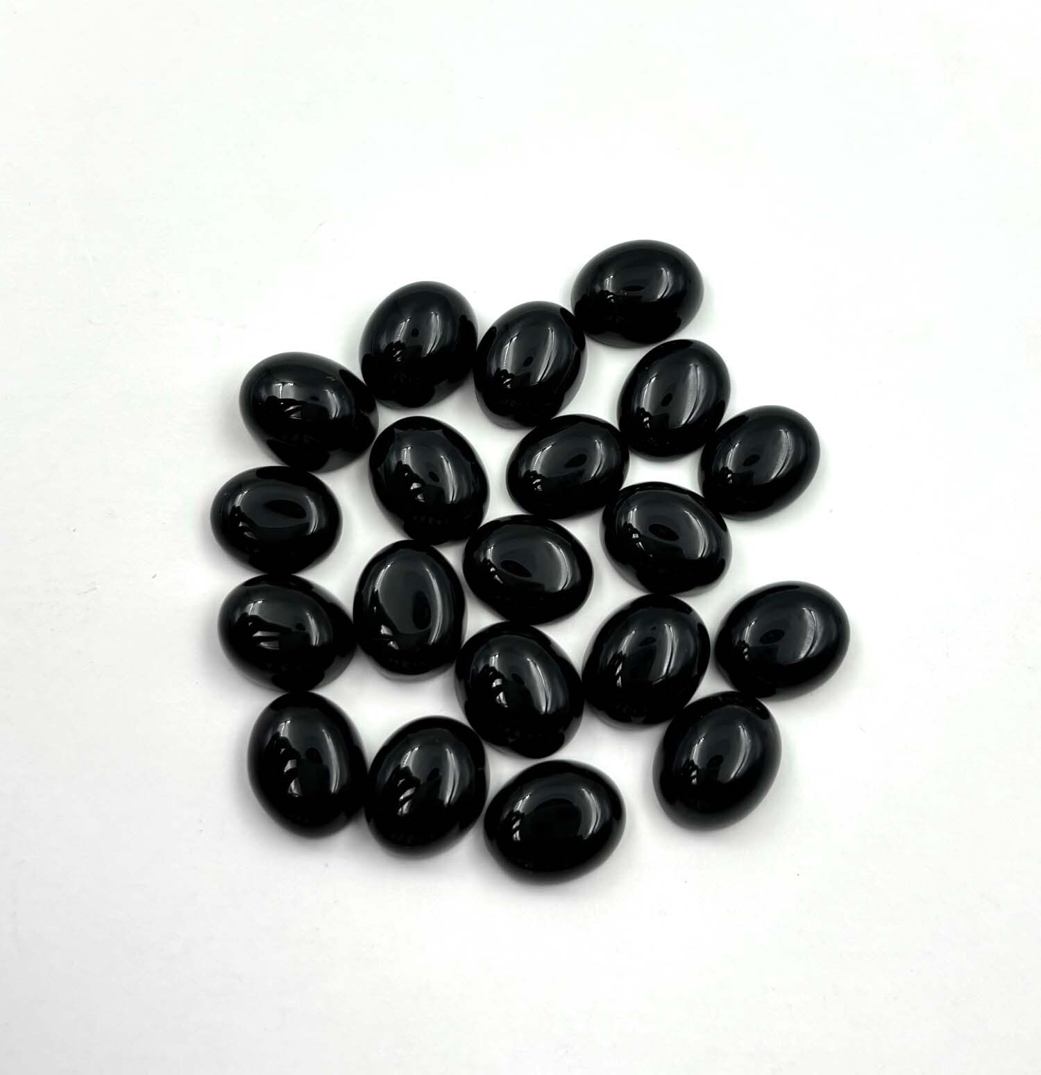 Black Onyx 60Cts Loose Gemstone 20 Pieces Wholesale 08x10x05mm KJ-303