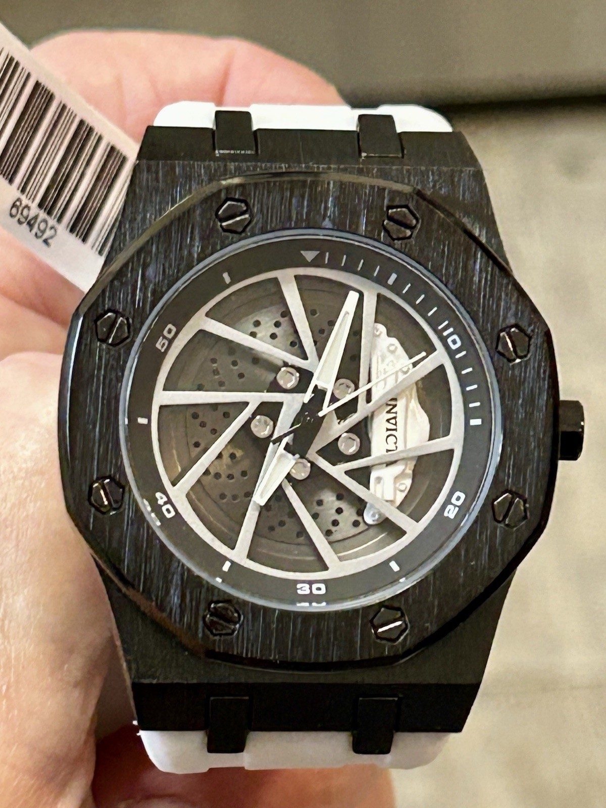 Invicta Speedway Rim, Mechanics, WR 30m, 42mm, New/Box/3yr Wnty, 8” Wrist, 69492