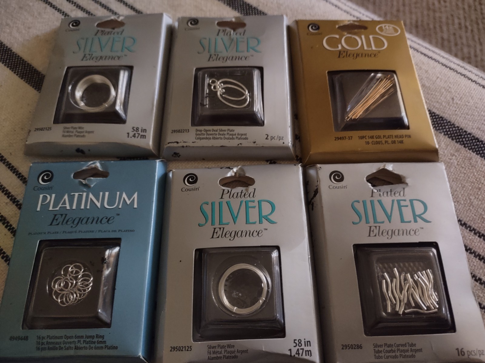 Lot of Sterling Silver & Gold Plated Elegance Findings- Vintage Estate Find New.