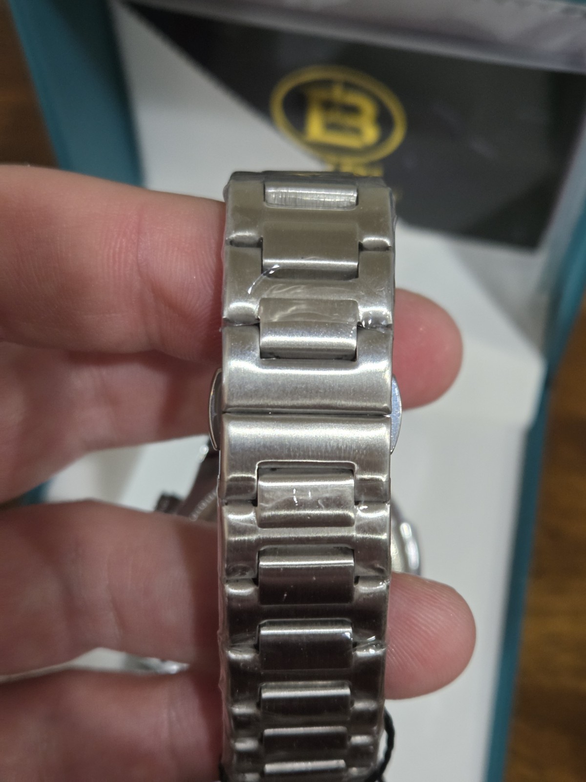 BIBI B0236 Quartz Green Dial Chronograph Date 31mm Silver Watch