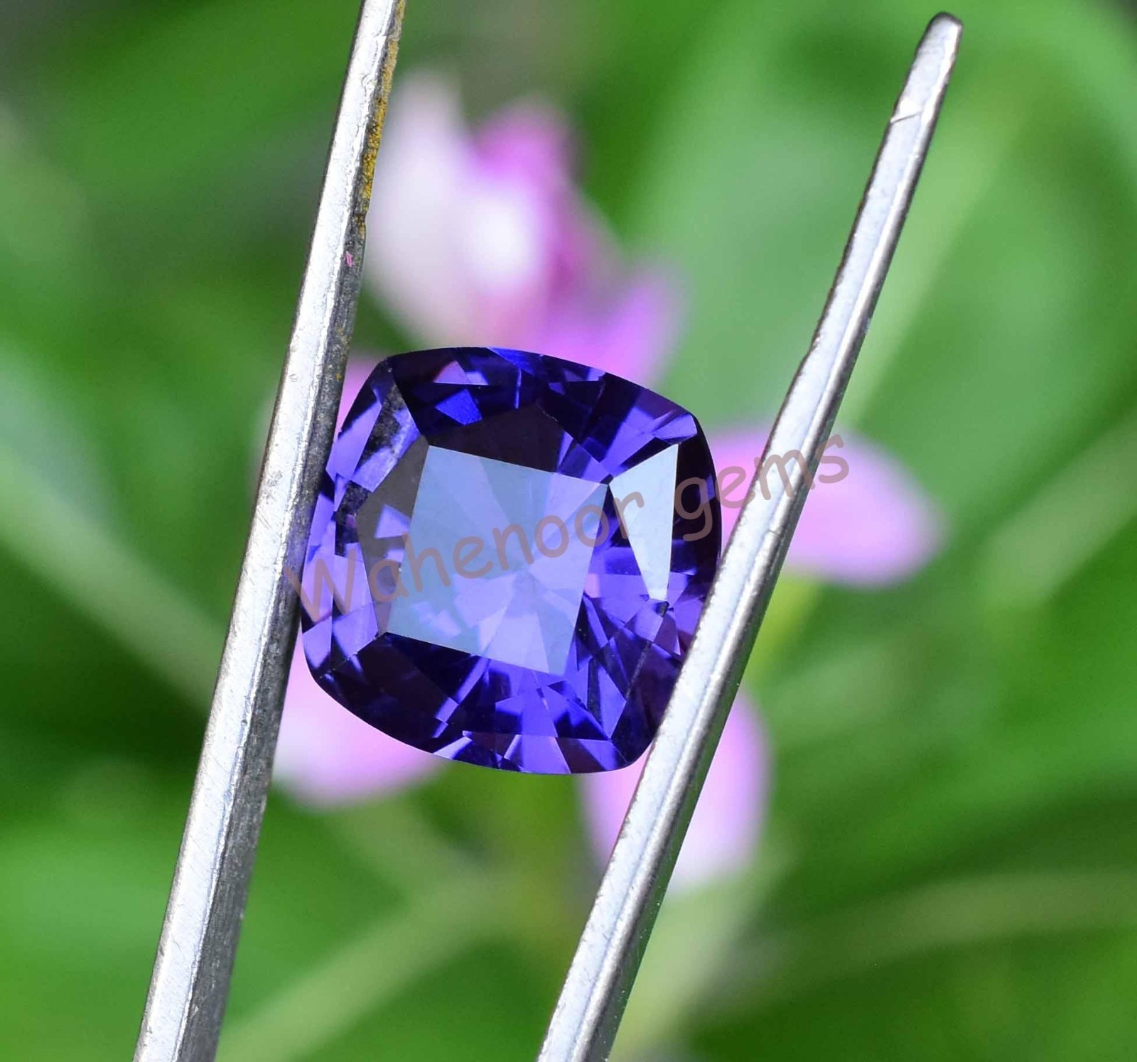 Natural 7.35 Ct Boysenberry Sapphire Cushion Master Shape Certified Gemstone