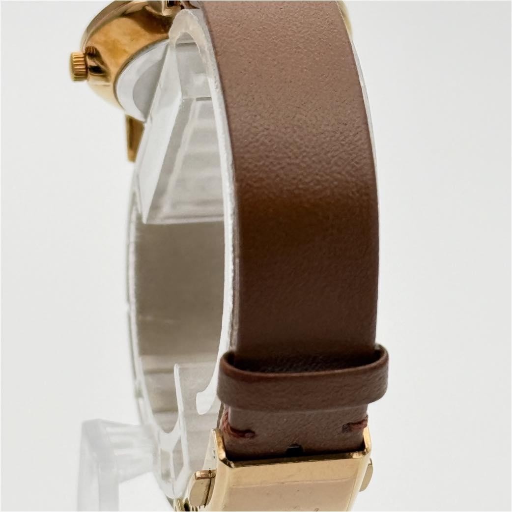 SEIKO ALBA RIKI WATANABE 1N01K870 Leather Analog Watch Quartz Japan In hand