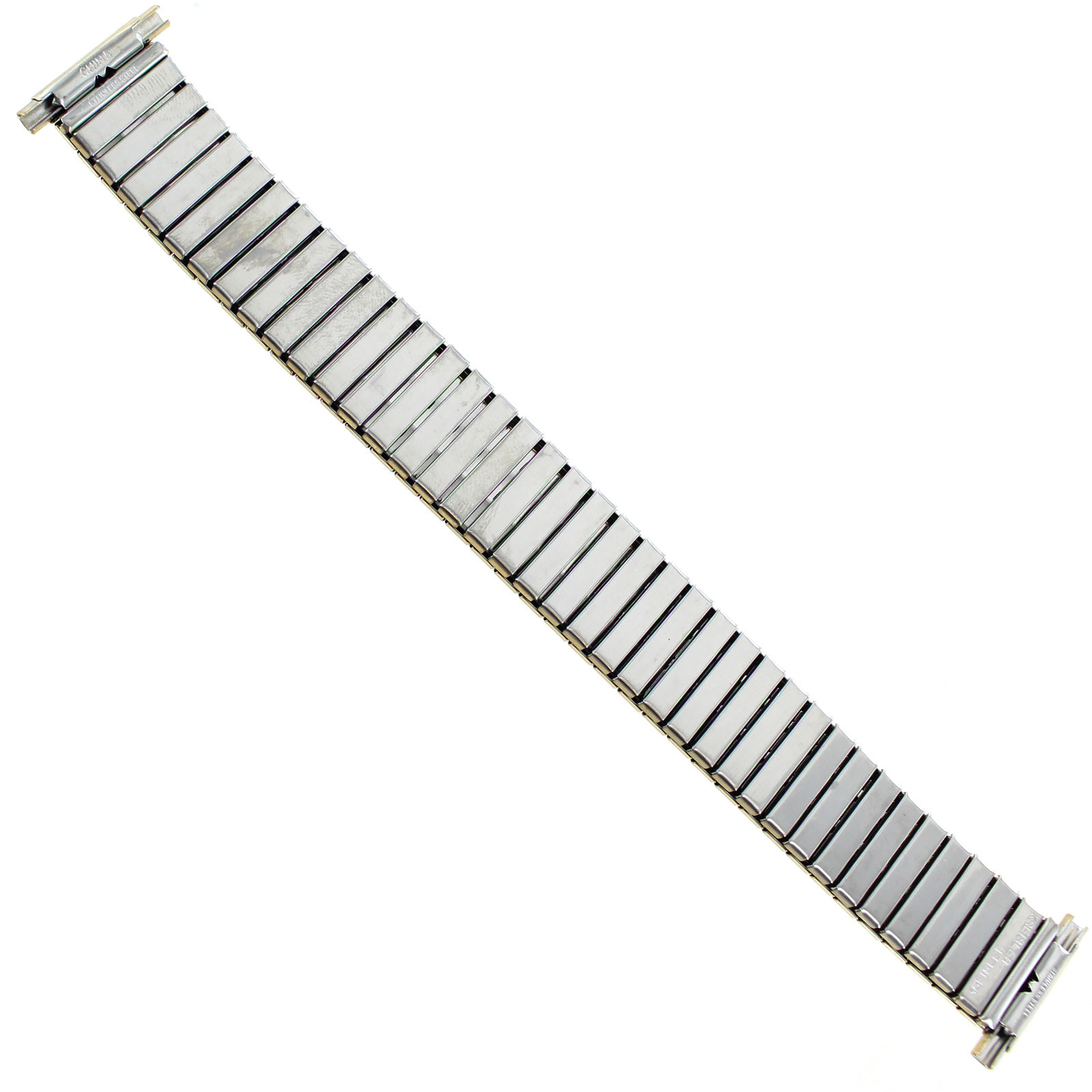 16-20mm Kreisler Mens Gold Tone Dura Flex Stainless Steel Mens Watch Band