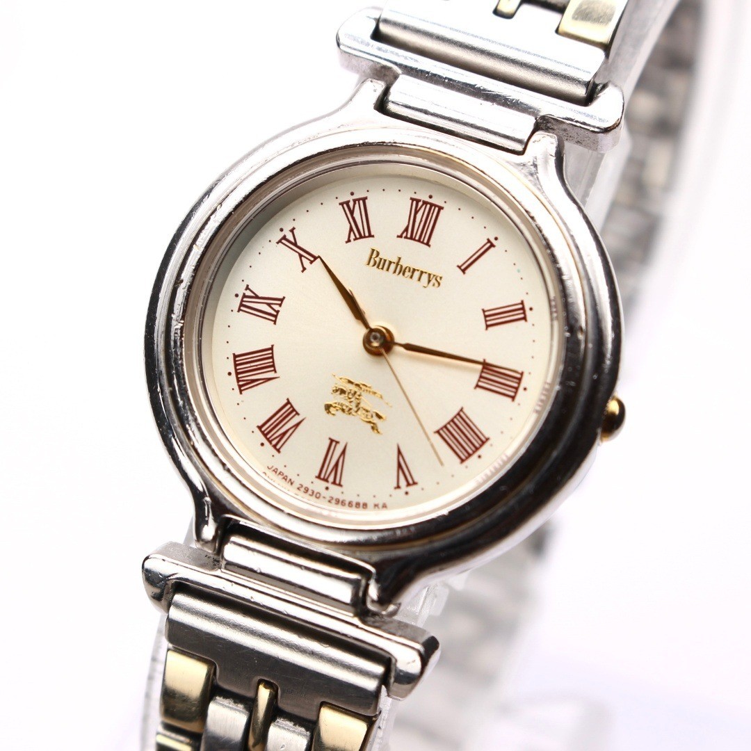 Burberry Ladies’ Wristwatch Vintage Old Logo Roman Dial