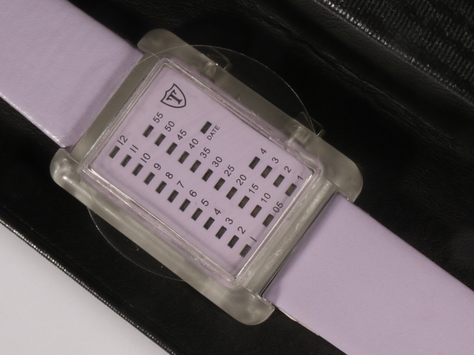 PRL) DETOMASO WATCH BINARY PURPLE BINARY WATCH SPACE-TIMELINE WATCH WRIST WATCH