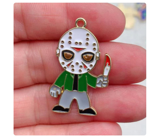 new 80Pcs Halloween Ghost Charm bracelet necklace Pendant DIY Jewelry Making