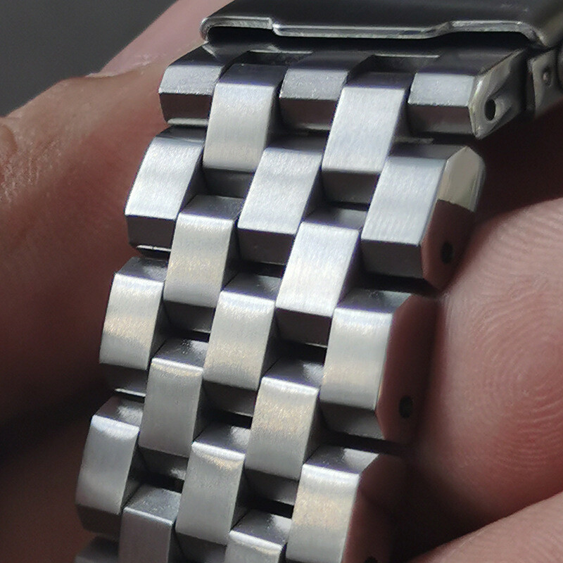 Men’s 18 20 22 24 26mm Heavy Brushed Bracelet Stainless Steel Watch Band Strap