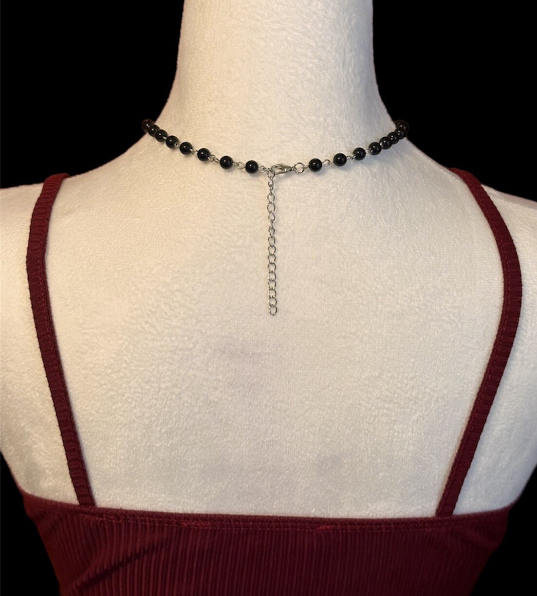 Statement Cross Necklace Religious Gothic Rosary Cross Choker Necklace Unisex