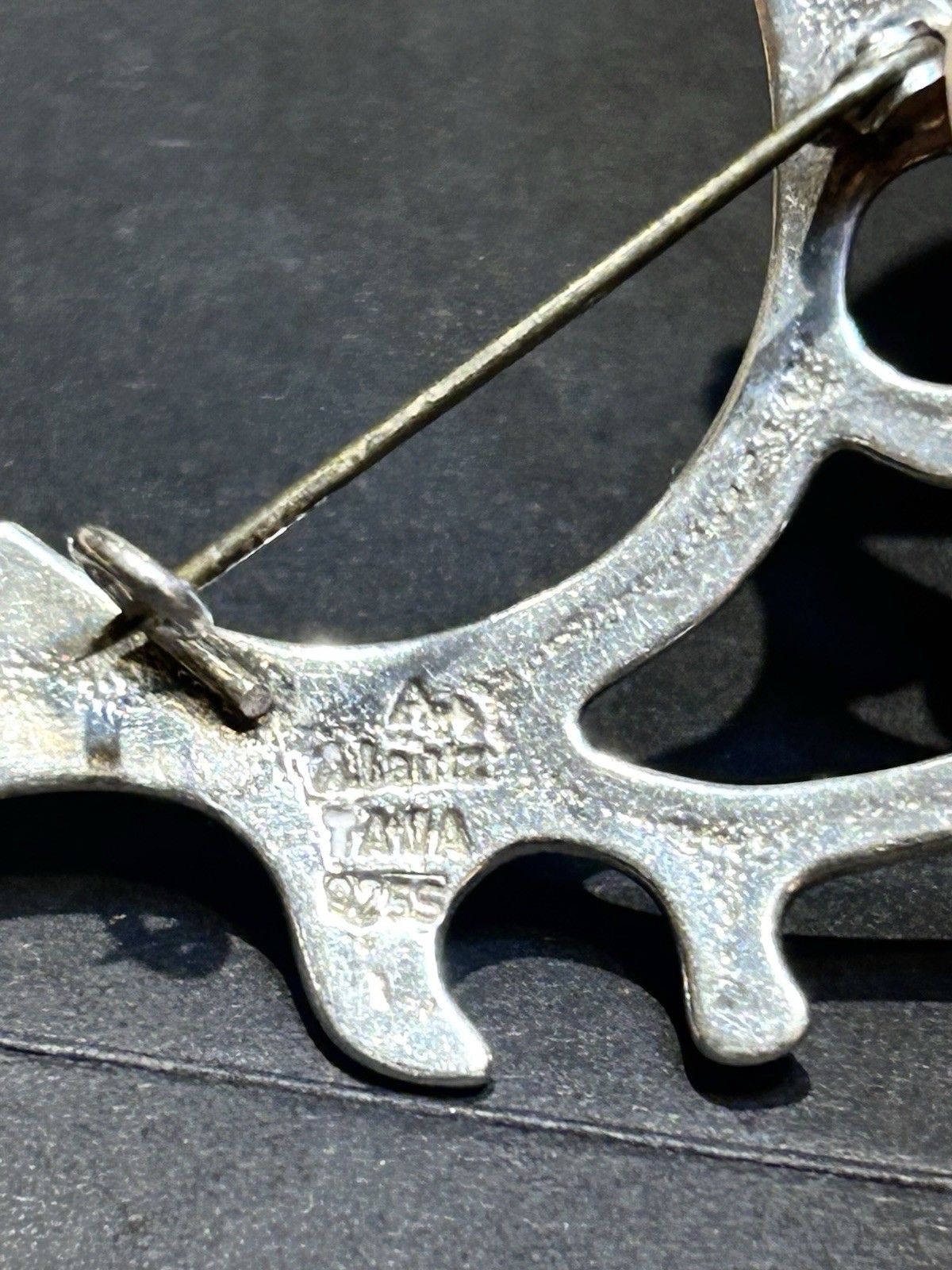 Mid Century Andreas Laura Tana Sterling Silver Abstract Bird Brooch Norway 6.76g