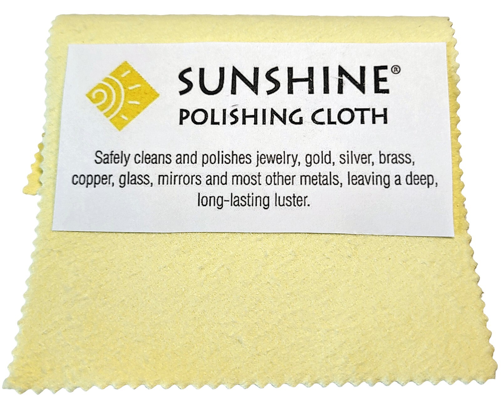 Sunshine Polishing Cloth (Large 7,5’’x5’’) – Jewelry Cleaning Cloth