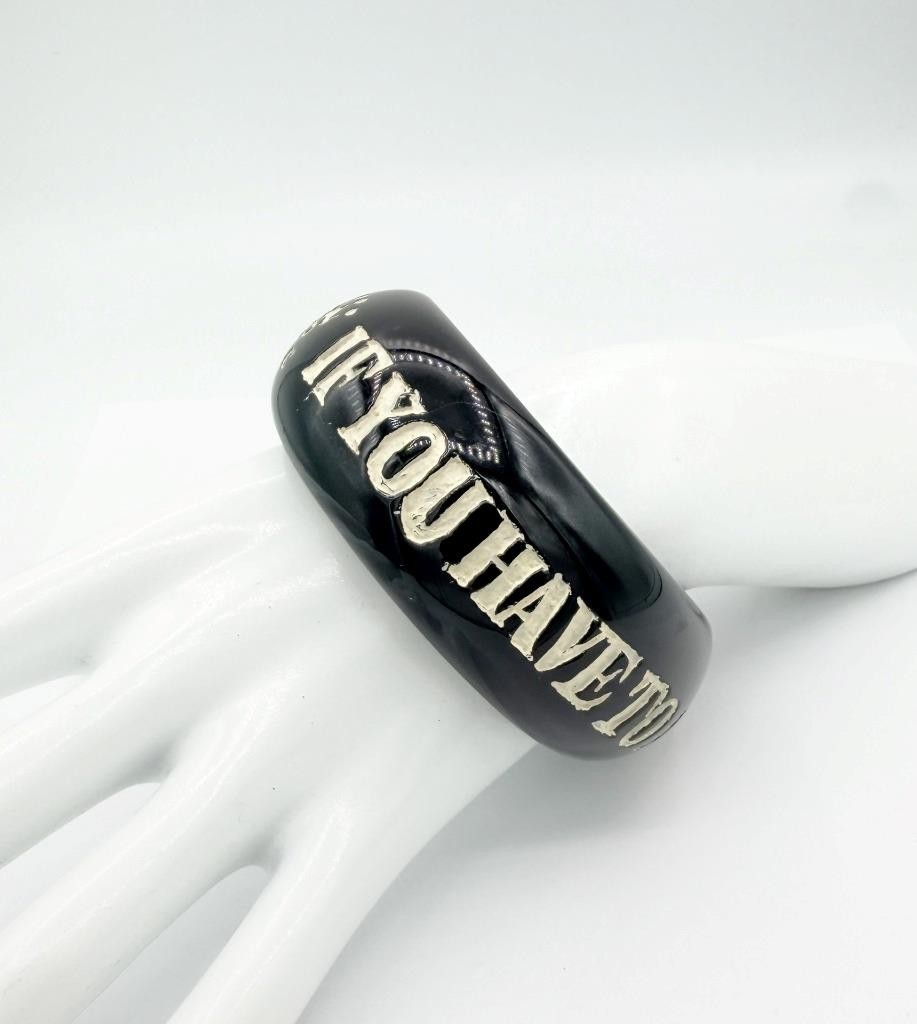 Jessica Kagan Cushman If You Have To Ask You Can’t Afford It Resin Bracelet