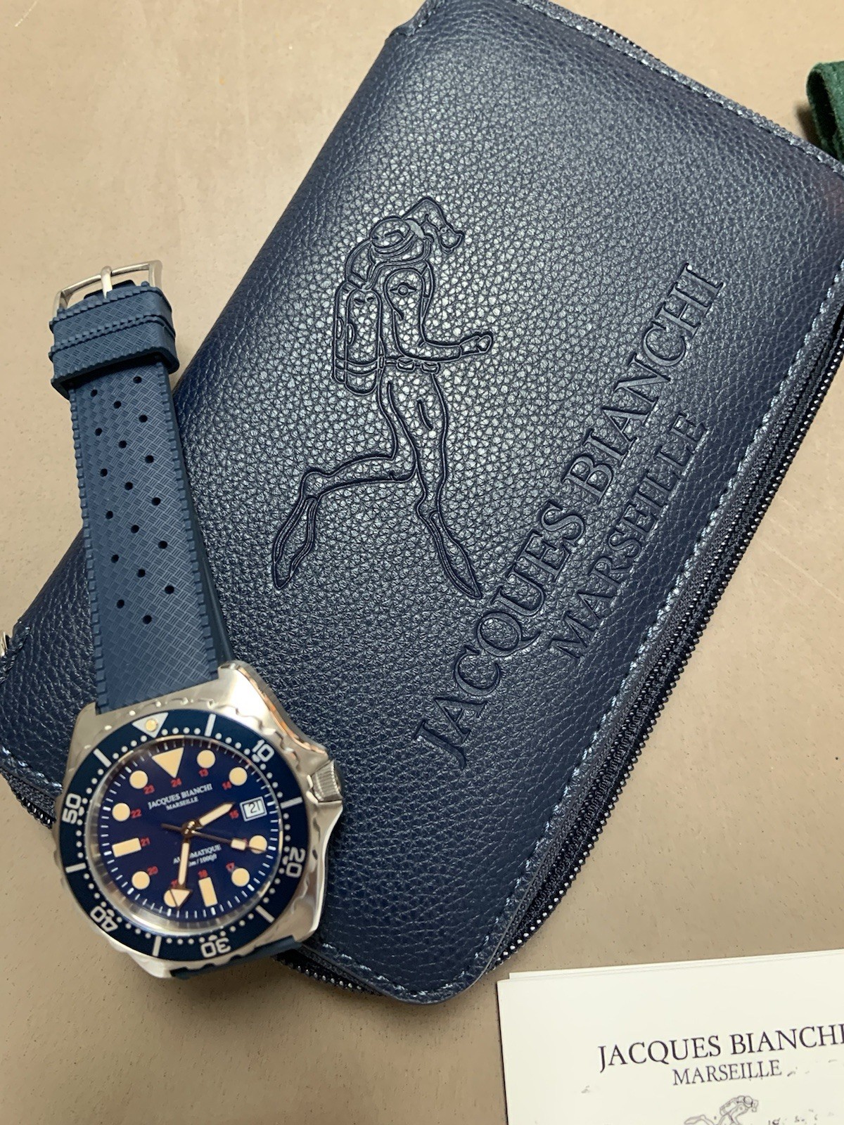 Jacques Bianchi JB300 Diver Blue LE FULL SET Warranty To Jun 2027