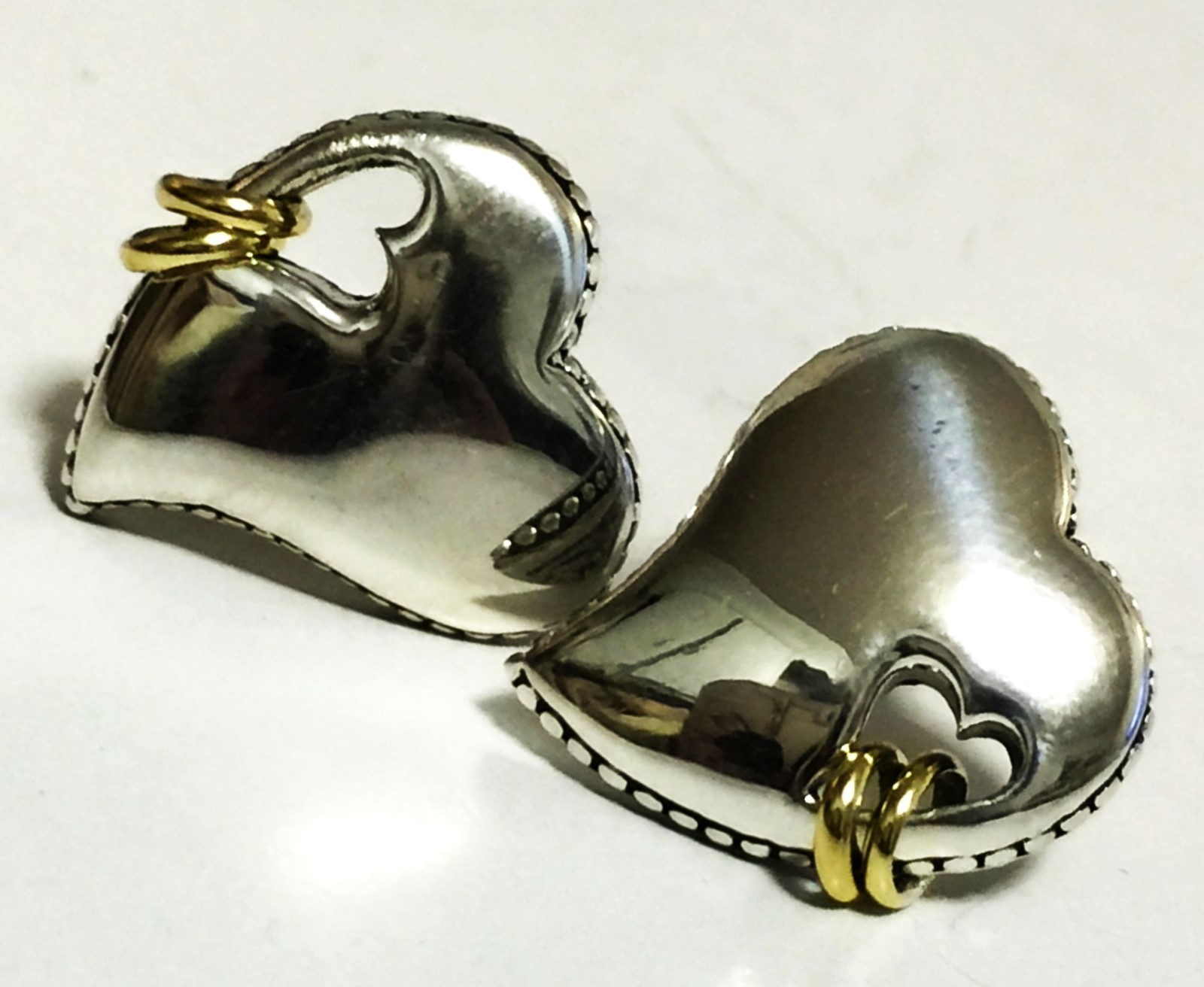 Scott Kay 8g Sterling Silver Hearts 14k Rings Earrings Women Lady Gift NWT SALE!