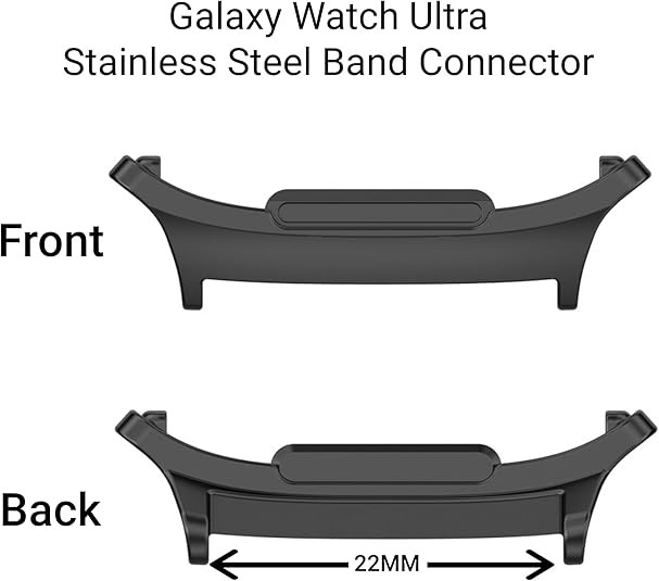 1/2Pairs For Samsung Galaxy Watch8 Metal Stainless Steel Connection Adapter Band