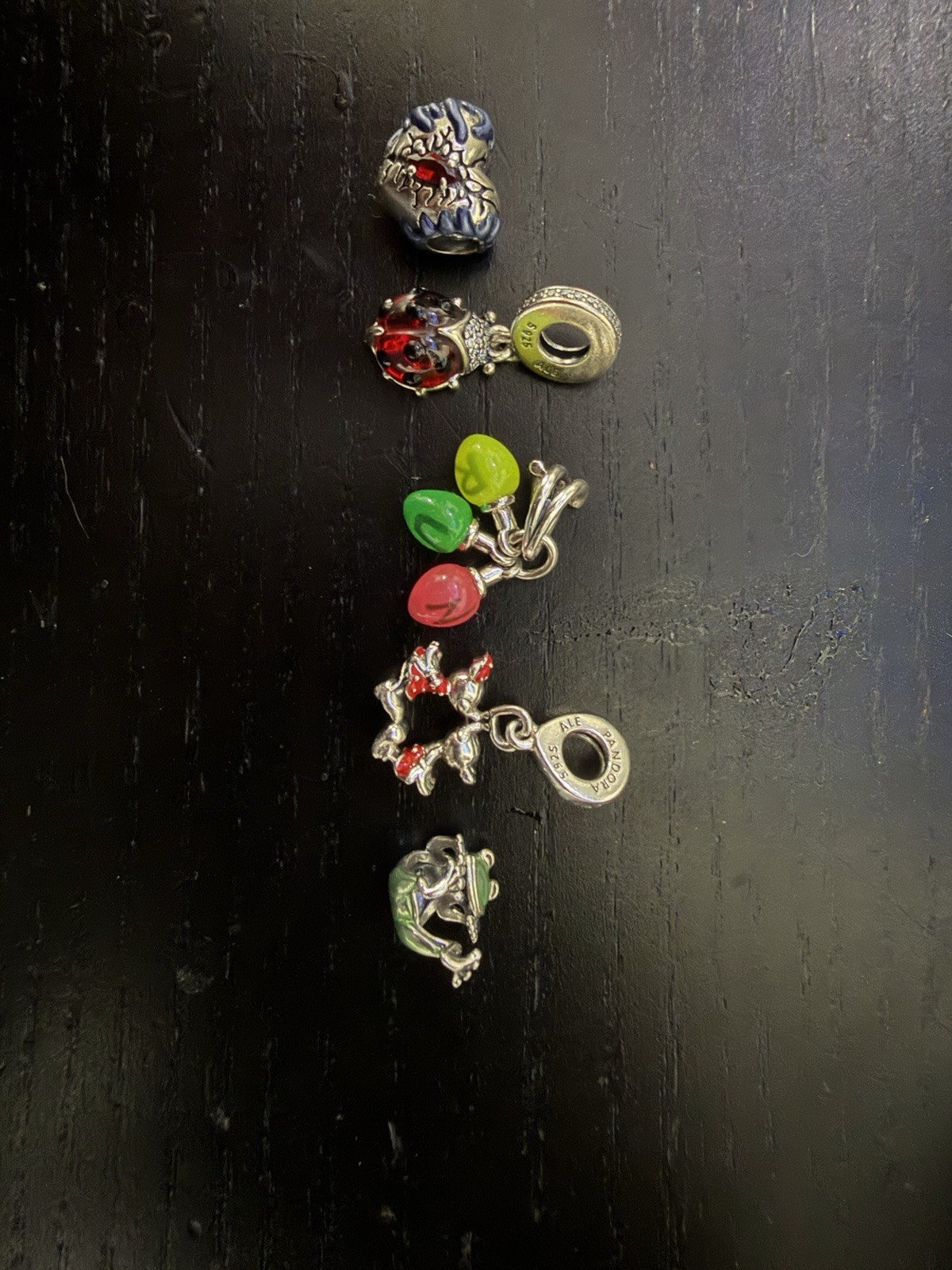 Pandora Silver Charms: Lot of 5, Stranger Things, Disney, Etc New