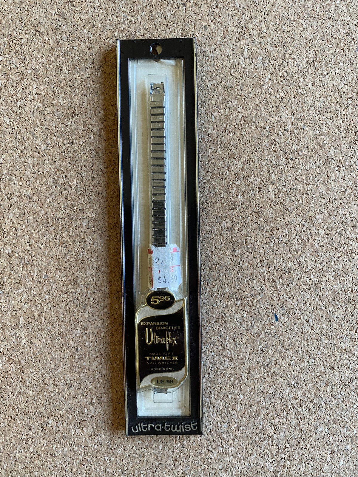 Vintage TIMEX ULTRA TWIST ADJUSTABLE WATCH BAND LE-96 Women’s 1/4″ NOS Silver