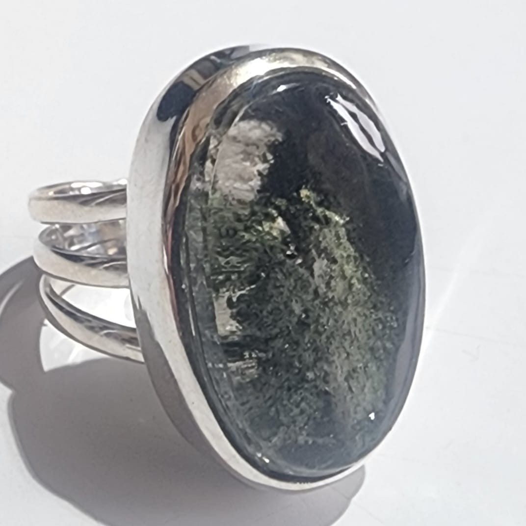 GARDEN QUARTZ NATURAL GEMSTONE 925 STERLING SILVER HANDMADE JEWELRY RING 3 TO 12