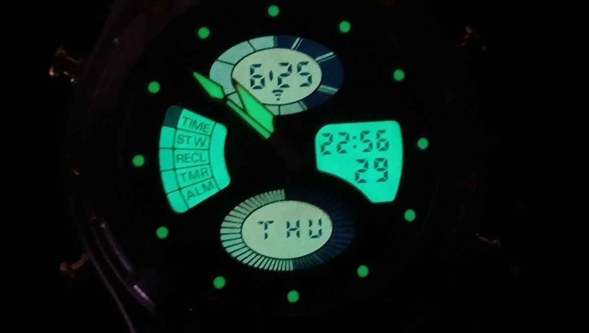 SEIKO ALBA EPSILON TITANIUM Panel Light Digital Analog Men’s Watch
