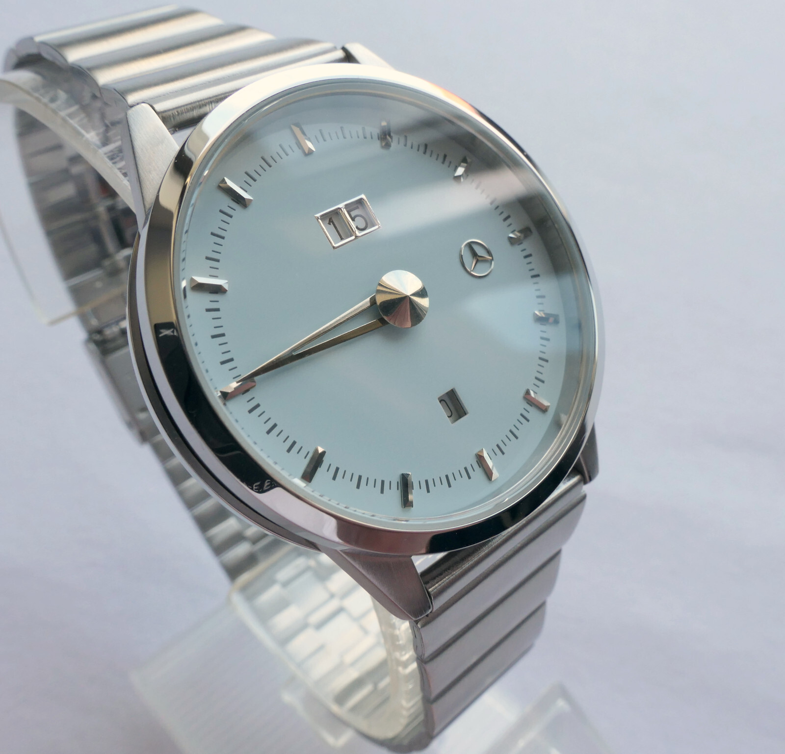 Mercedes Benz Classic Car Accessory Art Deco Retro Design Single One Hand Watch