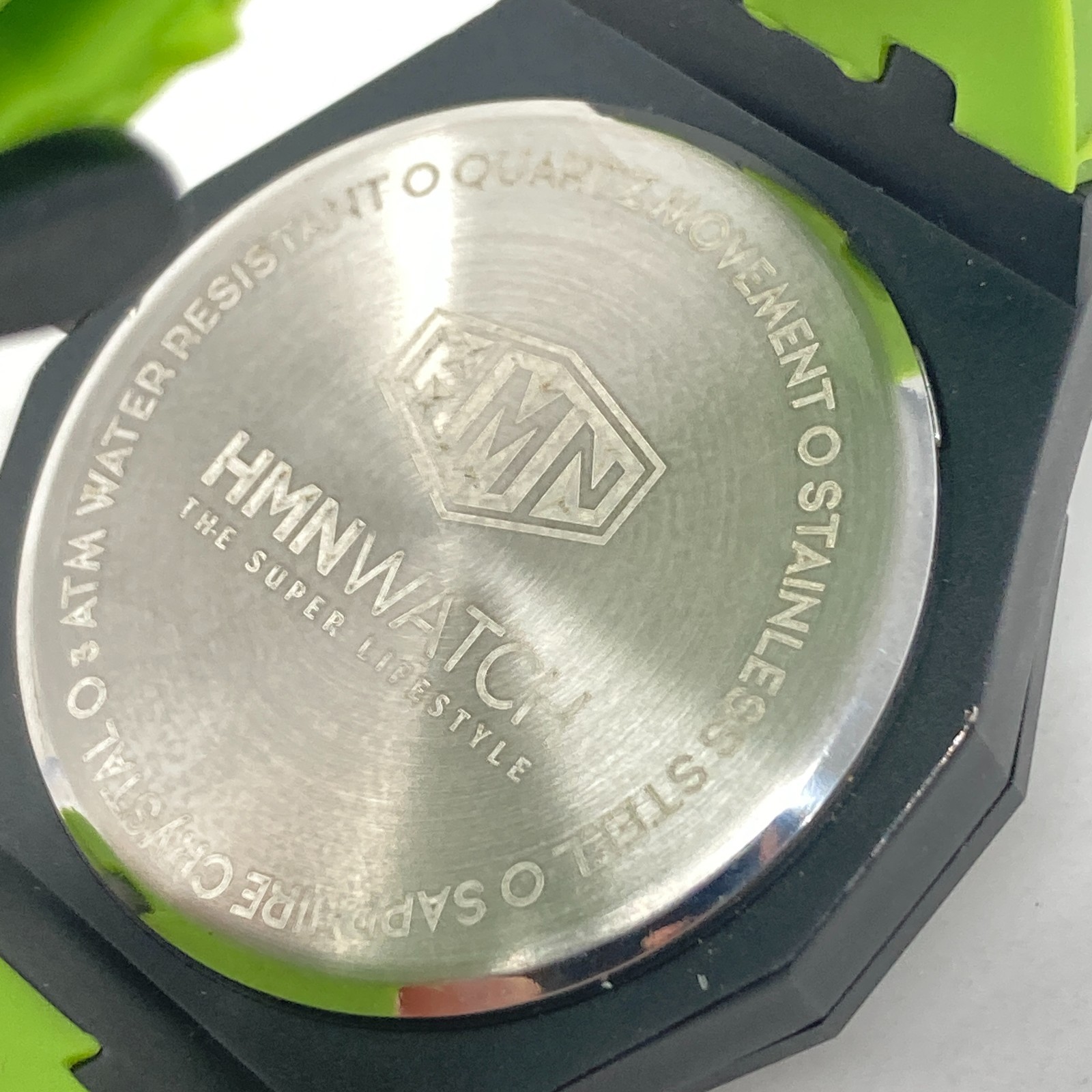 HMN Mercedes Petronas G55 Watch Men 48mm Black Green Spinning New Battery 8.75″