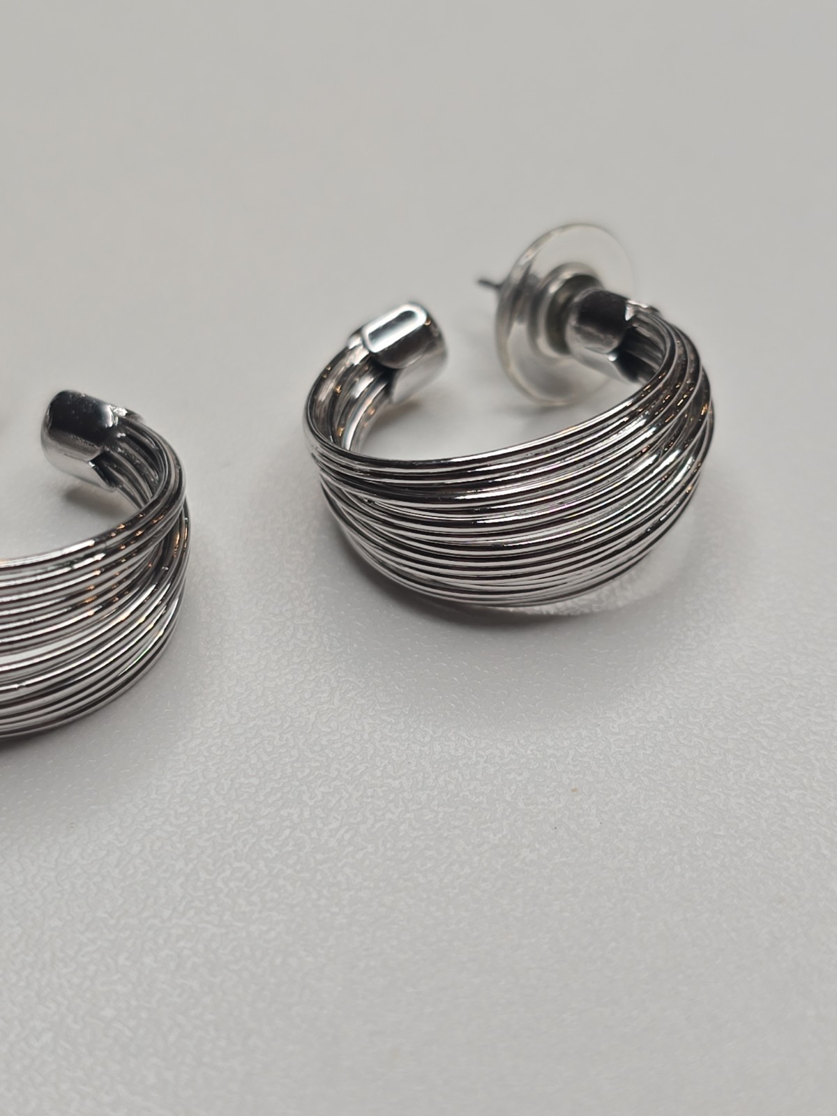Luv AJ Canyon Hoop Earrings, Stacked Wire Design Women’s Fashion Jewelery
