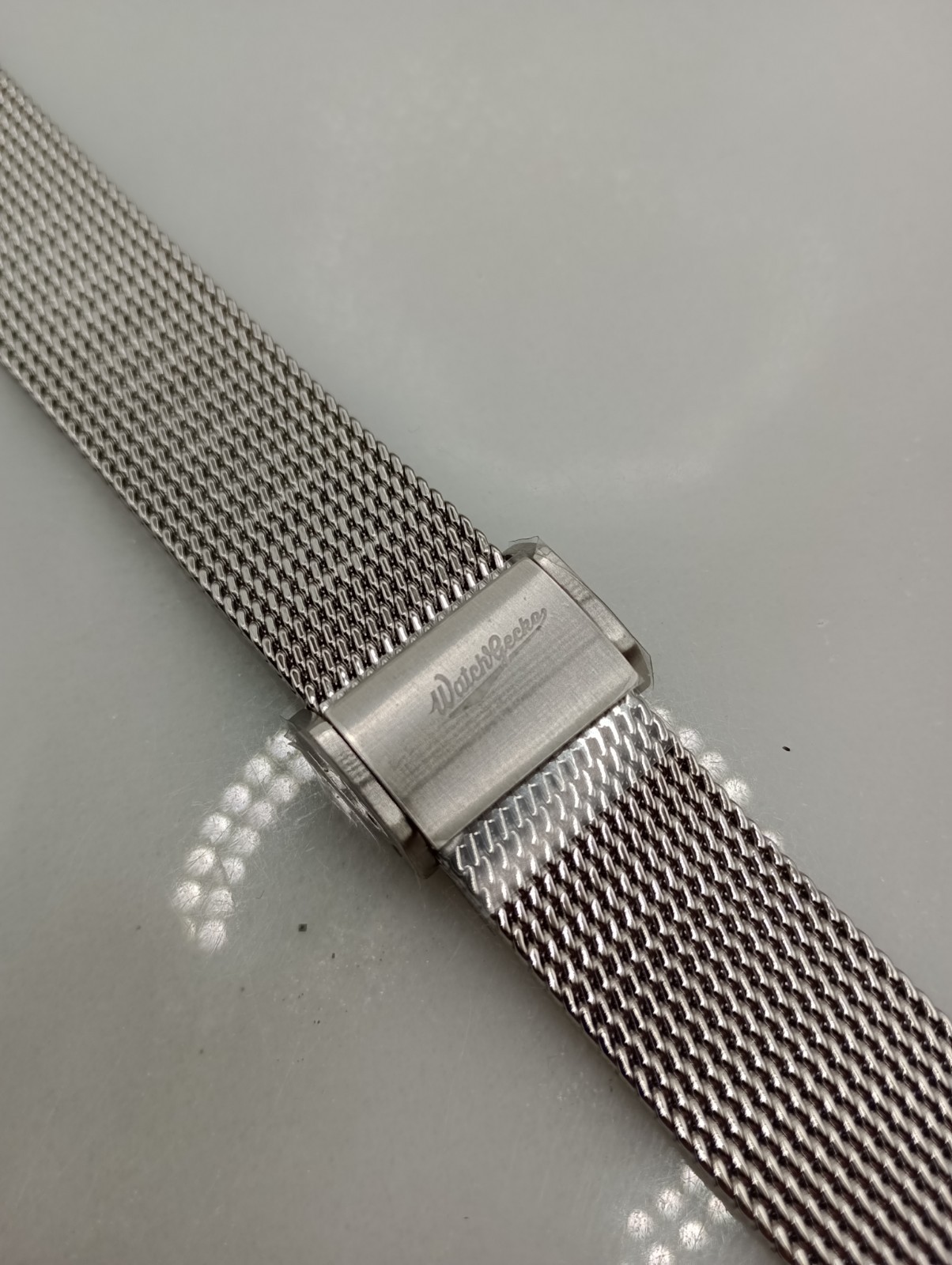 New 18mm Watchgecko Oblique Milanese Mesh Stainless Watch Strap Bracelet 6B356