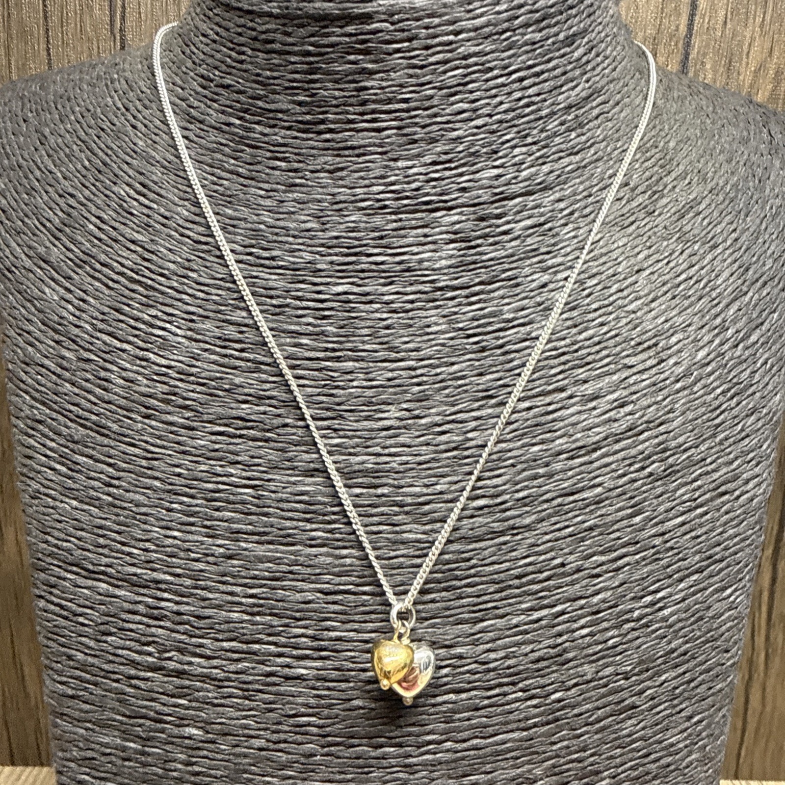 JOMA JEWELLERY Triple Heart Pendant Necklace Silver/Gold Plated 46cm Love Pretty
