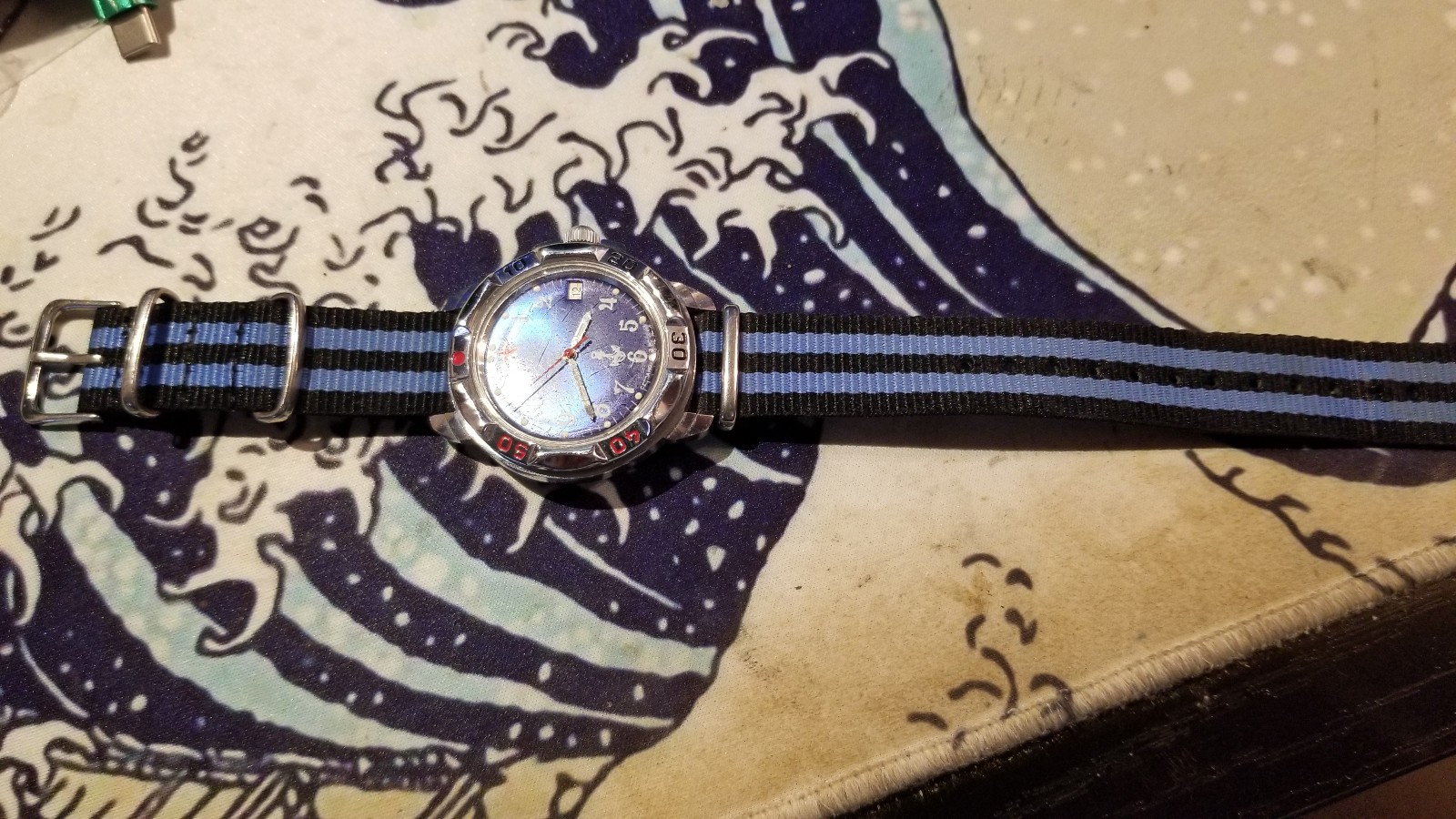 VOSTOK KOMANDIRSKIE 2414 816289 RUSSIAN Mechanical Military Watch VGC NATO Strap
