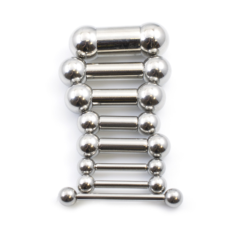 Straight Barbell Made of Surgical Steel all Gauges and Lengths Available