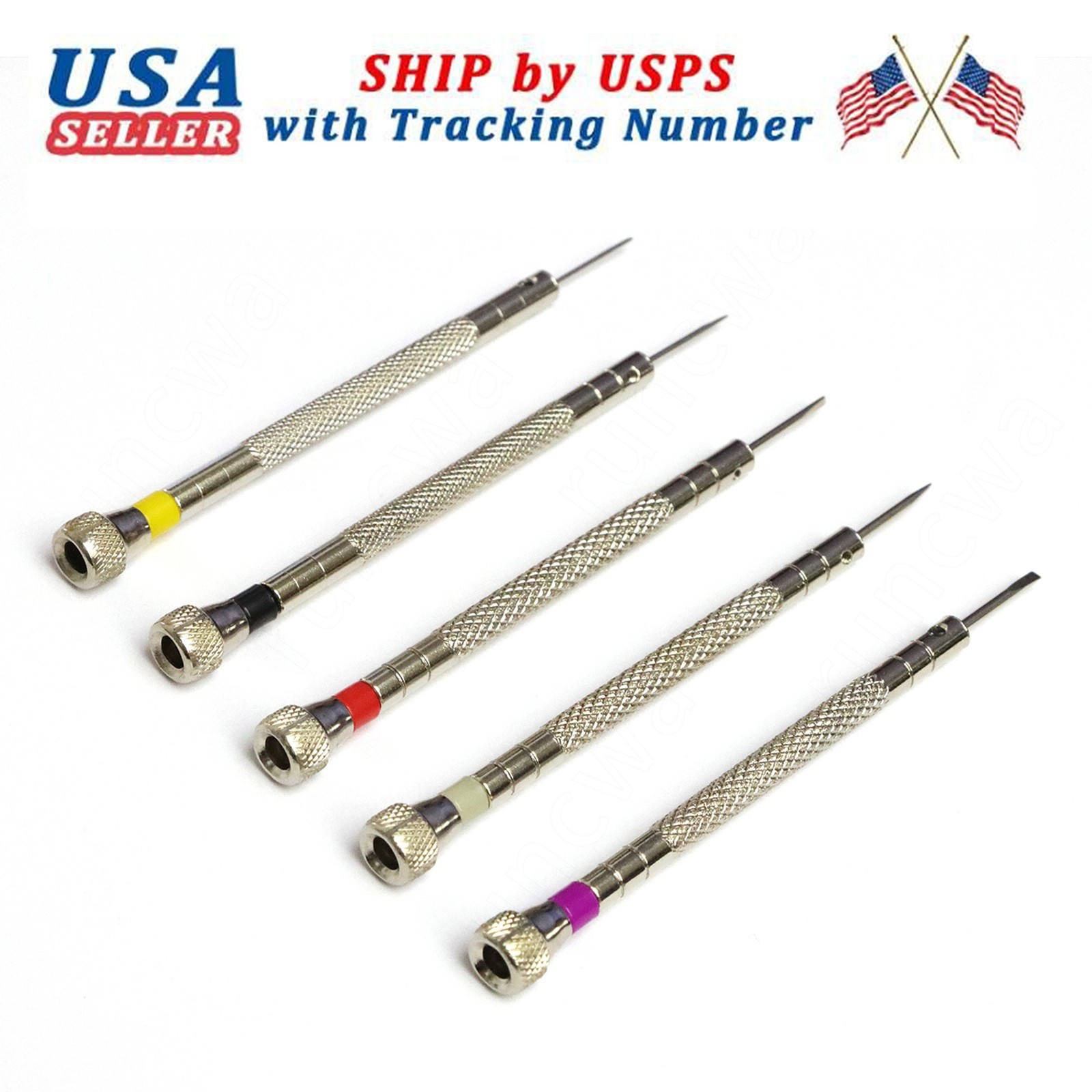 30081-P05 For Bergeon 30081-P05 Set Of 5 Watchmakers Ergonomic Screwdrivers