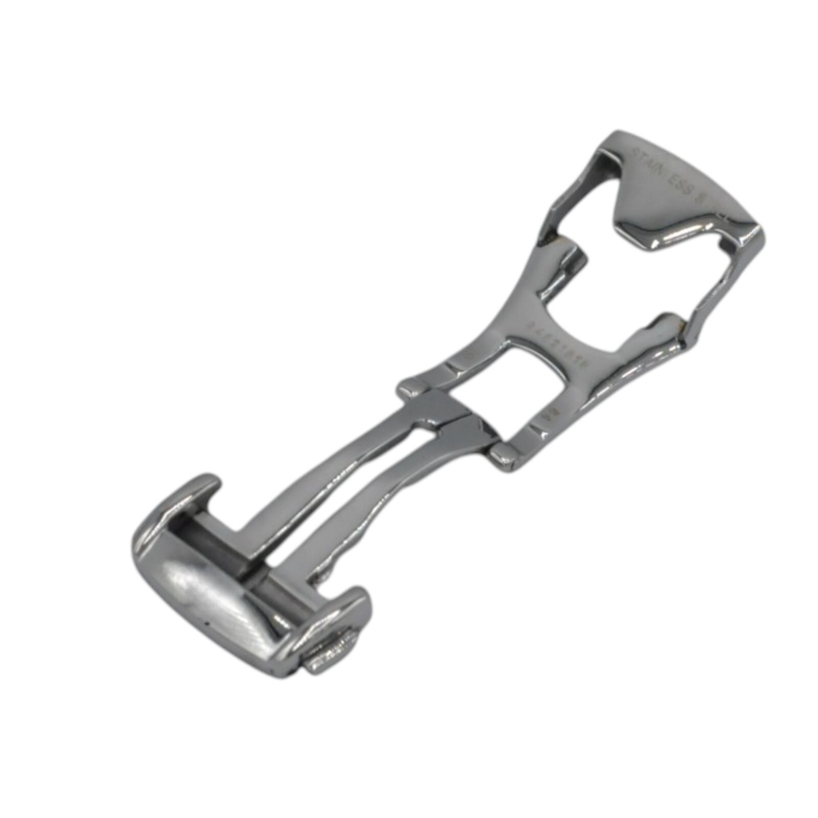 18mm Stainless Steel Silver Color Deployment Watch Clasp For Omega
