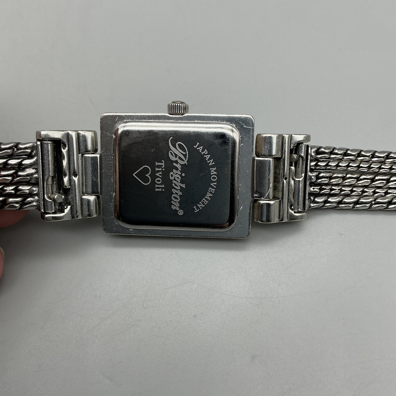 Brighton Tivoli Womens Watch 21mm White Dial Silver Tone New Battery 7.75″