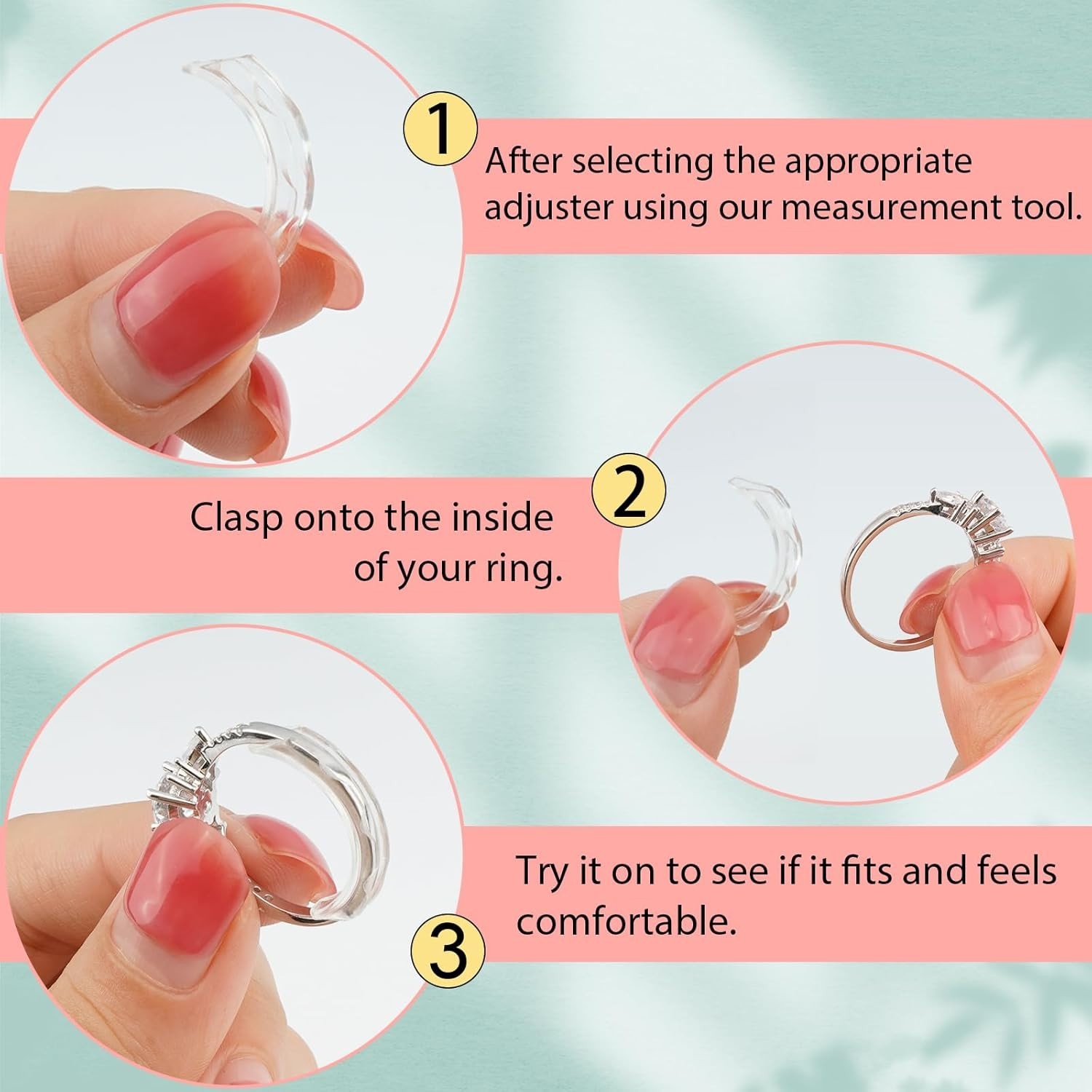 TPU Ring Size Adjusters – Invisible Ring Guards for Comfortable Wear