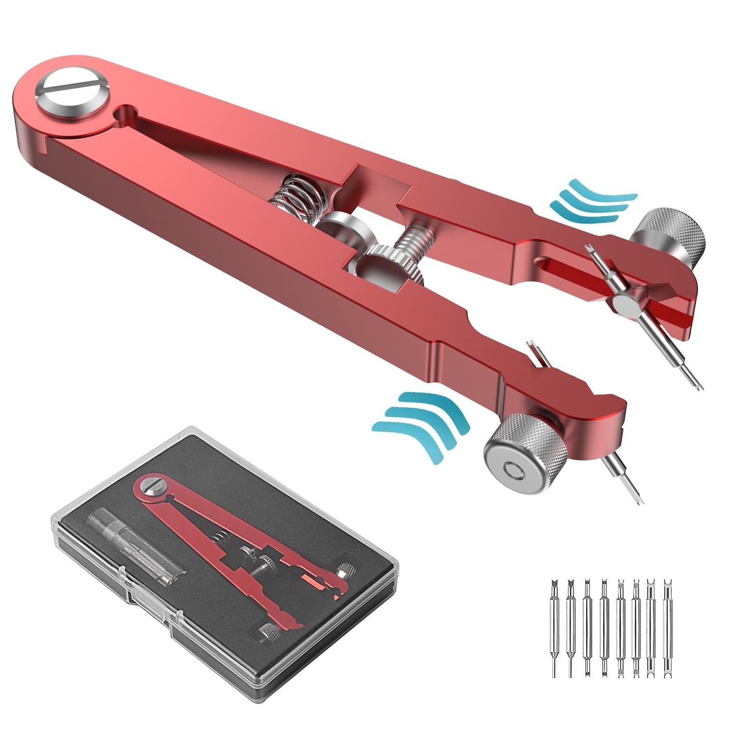 Freejoy Watch Spring Bar Plier Tool Kit, 6825 Spring Bar Tweezer Tool with Du…
