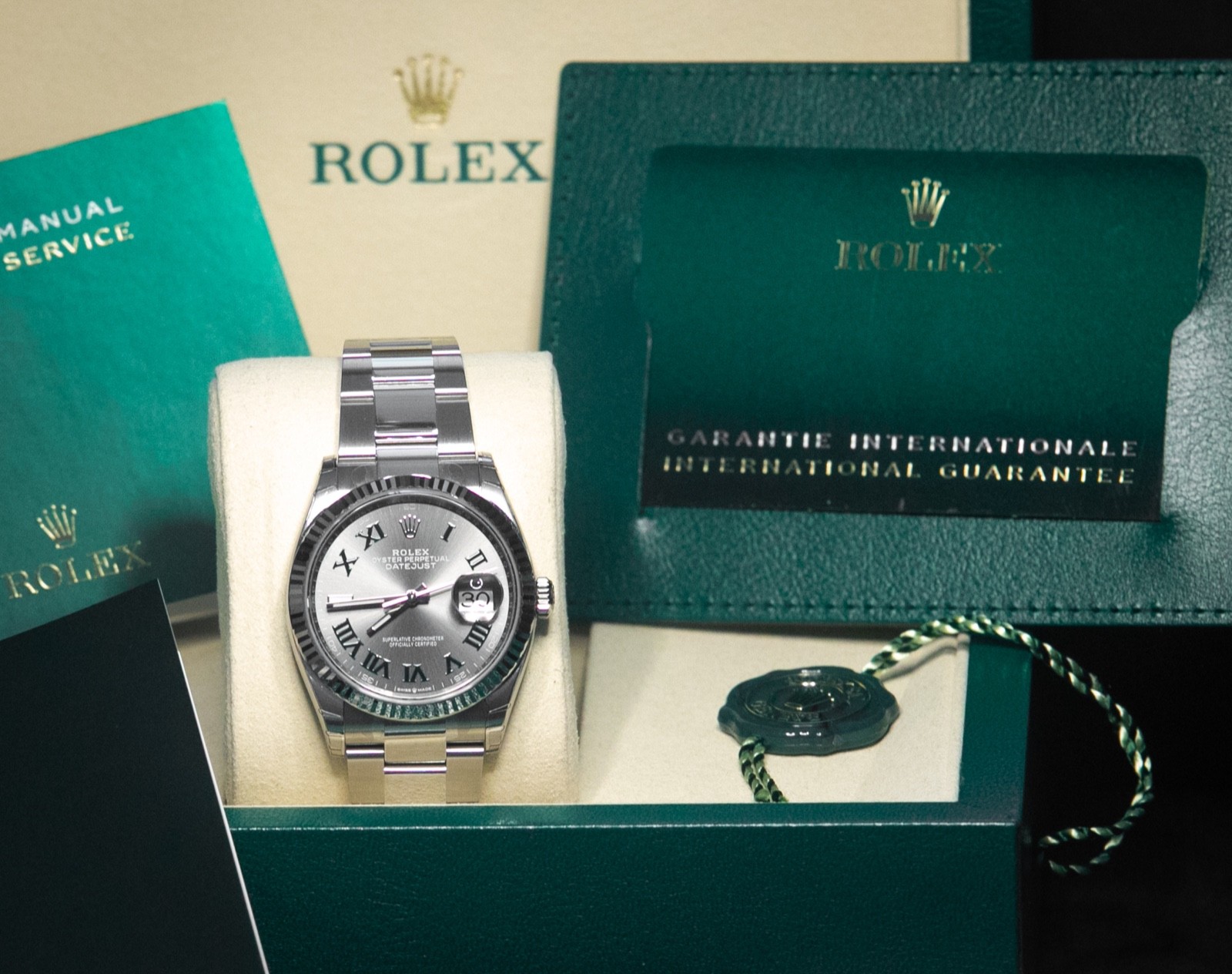 Rolex Datejust 36 126234 Oystersteel 18K Wimbledon Dial Oyster Bracelet New 2025