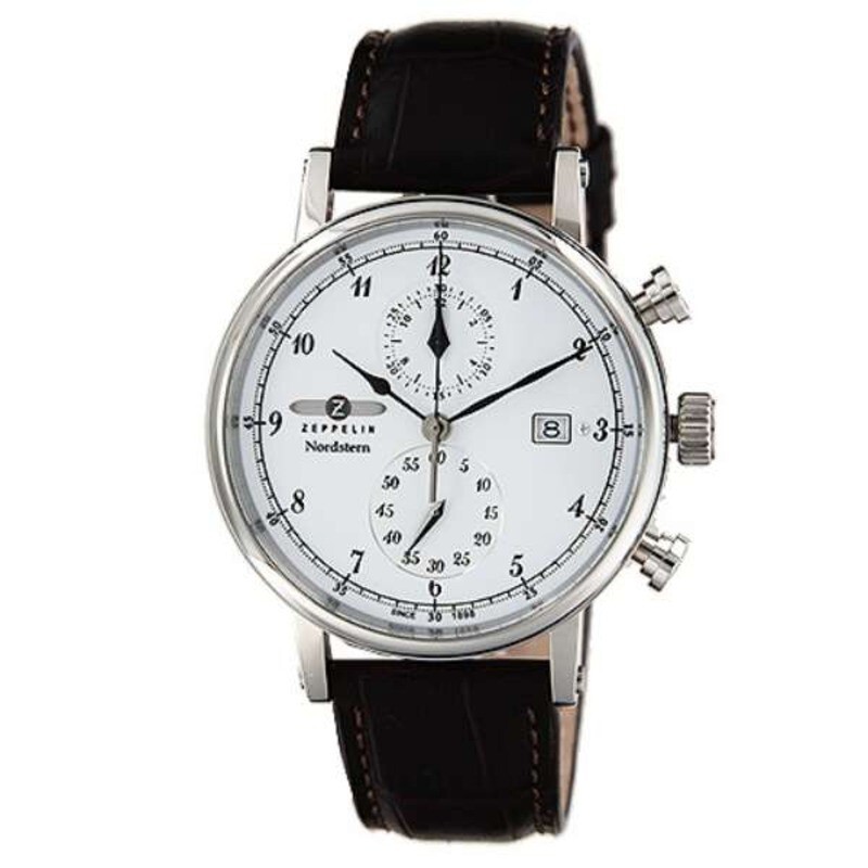 Zeppelin 75781N Graf Nordstern Series Two-Eye Swiss Men’s Watch New