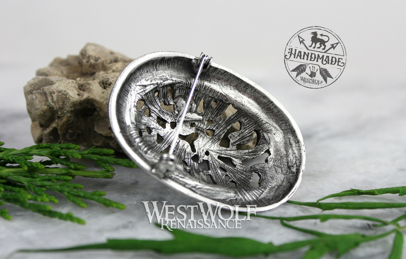 Viking Tortoise Brooch or Pin – Borre Art Style — Norse/Scandinavian/Celtic/Me