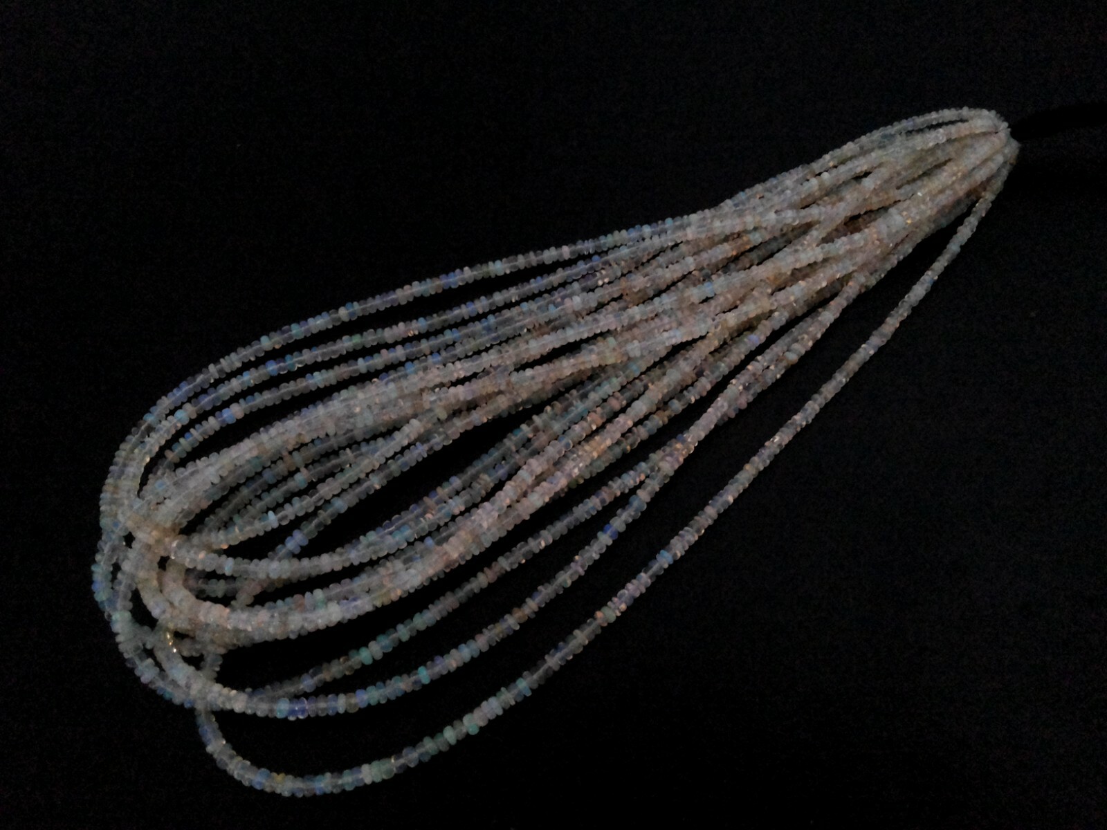 18″inch Strand Genuine Ethiopian Opal Rondelle 2.5-3.5mm Beads, Ethiopian Opal
