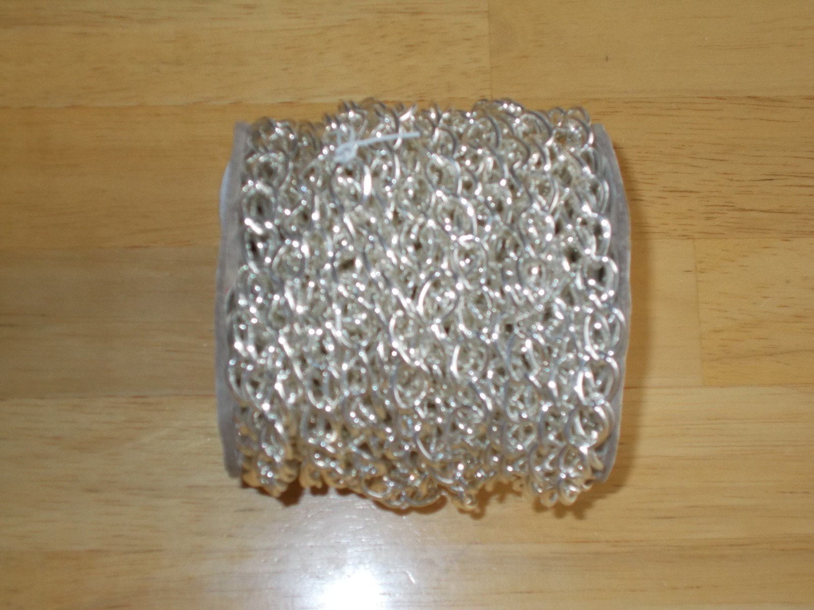 Brass-based, silver-plated, twisted cable chain 13x9MM 50FT / Part# H20-1984CH