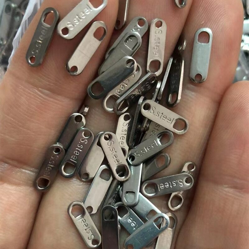 30P Steel Connect Piece Plate Necklace Logo Two-Hole Small Tail Jewelry Findings