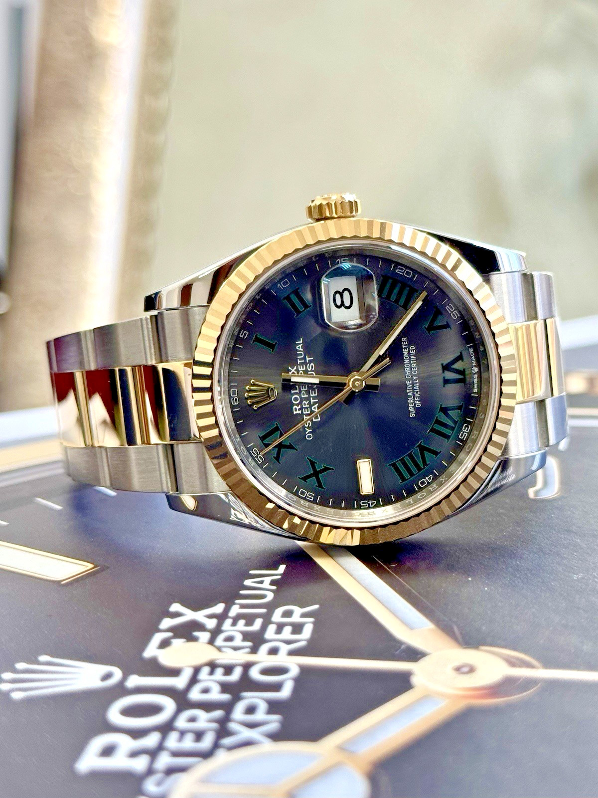 Rolex Datejust 36 126233 Wimbledon Dial Steel Gold Jubilee Box Papers 2024