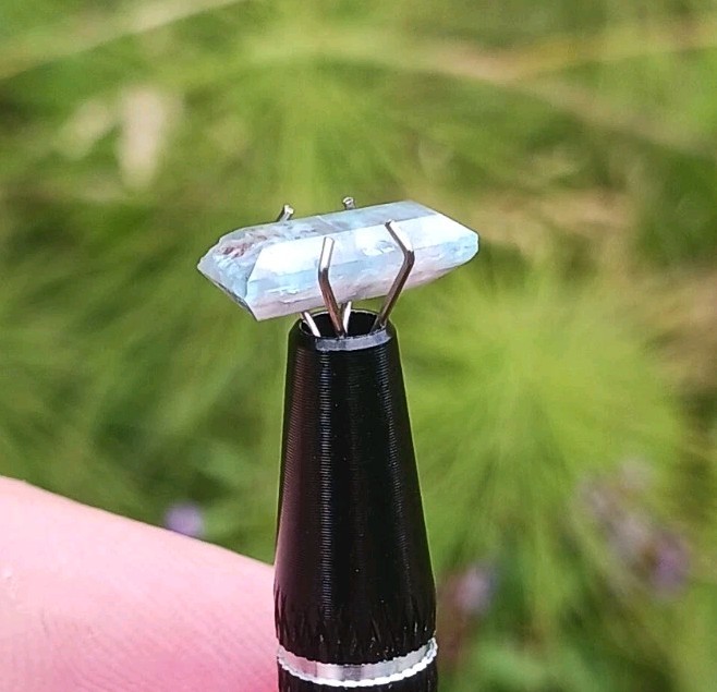 2.4ct Bicolor Neon Blue & Pink Catseye Paraiba Tourmaline Baguette – Mozambique