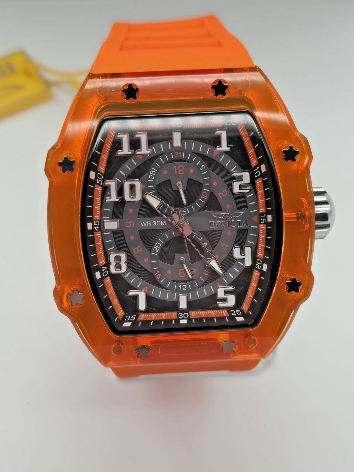 Invicta Men’s Wristwatch (NEW) #48446 – Invicta Racing Cyclone 48.5mm, Orange