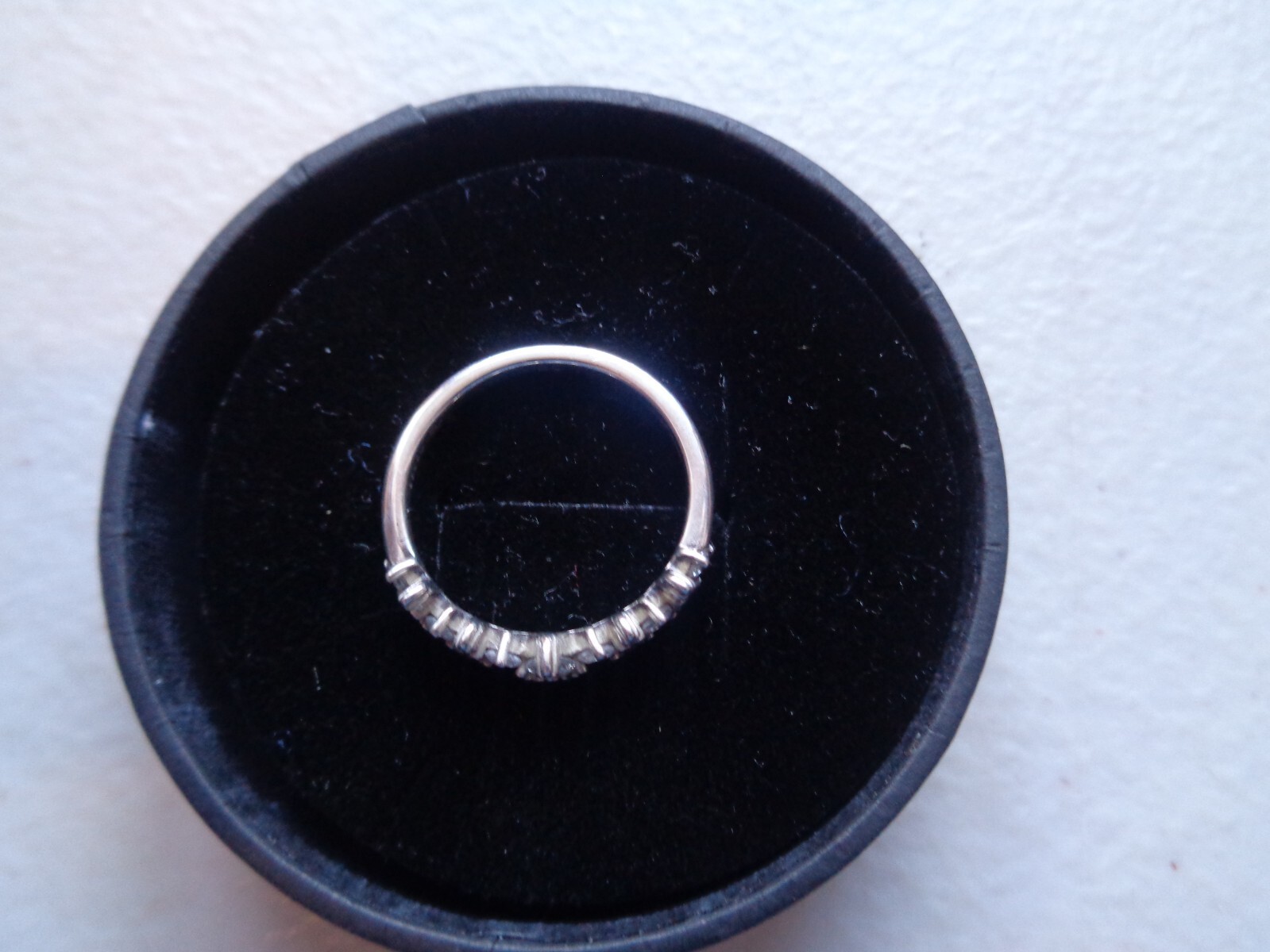 THOMAS SABO Silver Ring and 15x cz Stone Ring Size O Weight 2.3grams Used