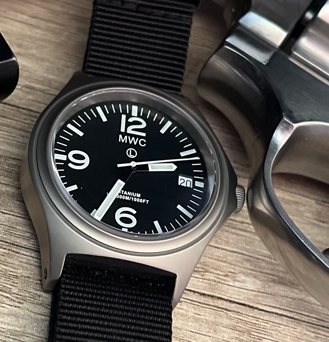 MWC Ltd Edition Titanium Military Watch, 300m Water Resistant & Sapphire Crystal