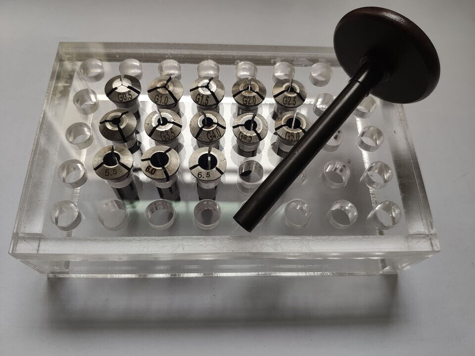 Collets Matching A Draw Bar fits Watchmakers Lathe New 13pcs