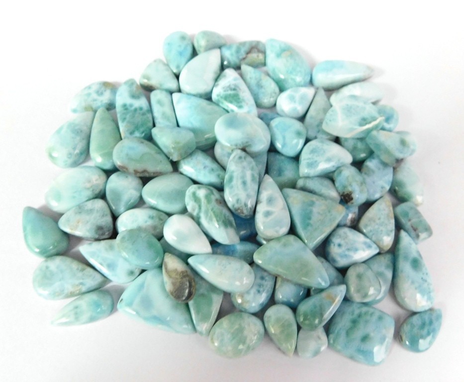 Sky Blue Larimar Loose gemstones Fancy Jewelry Making Wholesale Lot 71252