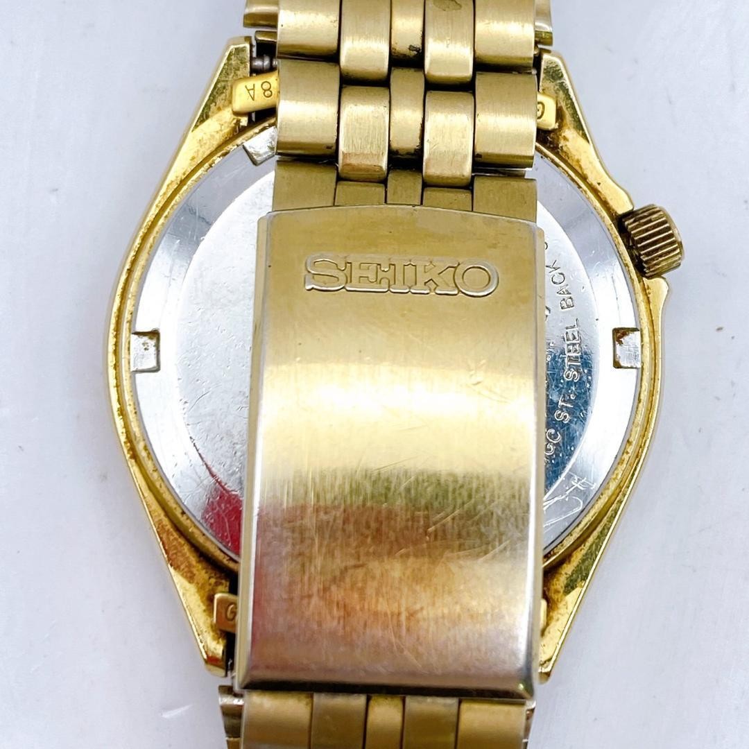 Working condition SEIKO men’s watch Silver Wave Day-Date vintage